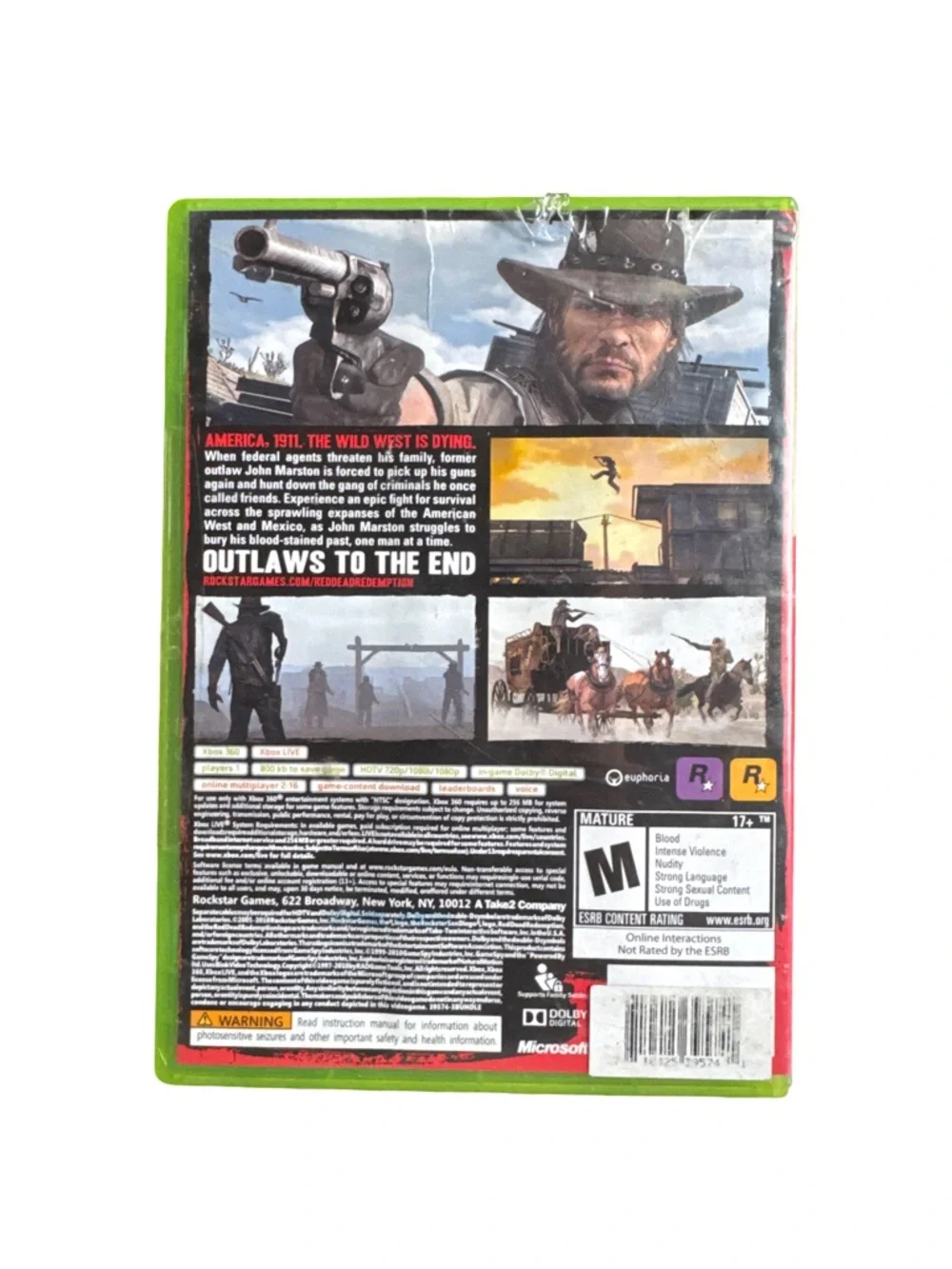 Red Dead Redemption Video Game Xbox 360 Platinum Hits Rockstar‎ Games